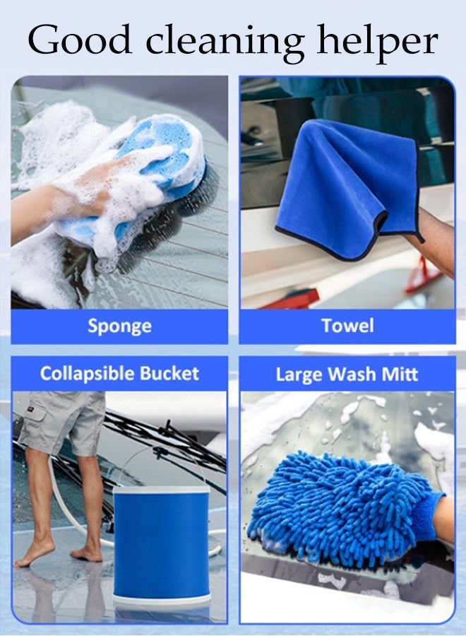 DUNISO 13Pcs Car Wash Cleaning Kit, Complete Interior Car Care Kit, Wheel Brush, Automotive Detail Brushes,Car Detailing Brush Kit for Car Interior & Exterior,Wheels Engine Cleaning - Image 3